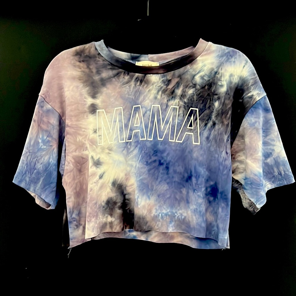 Teenbell mama tie dyed crop tea